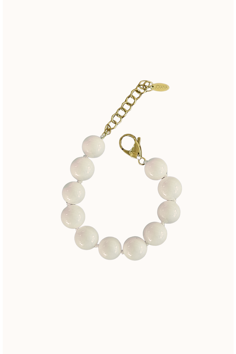 Mello Stone Bracelet, Main, color, Milky
