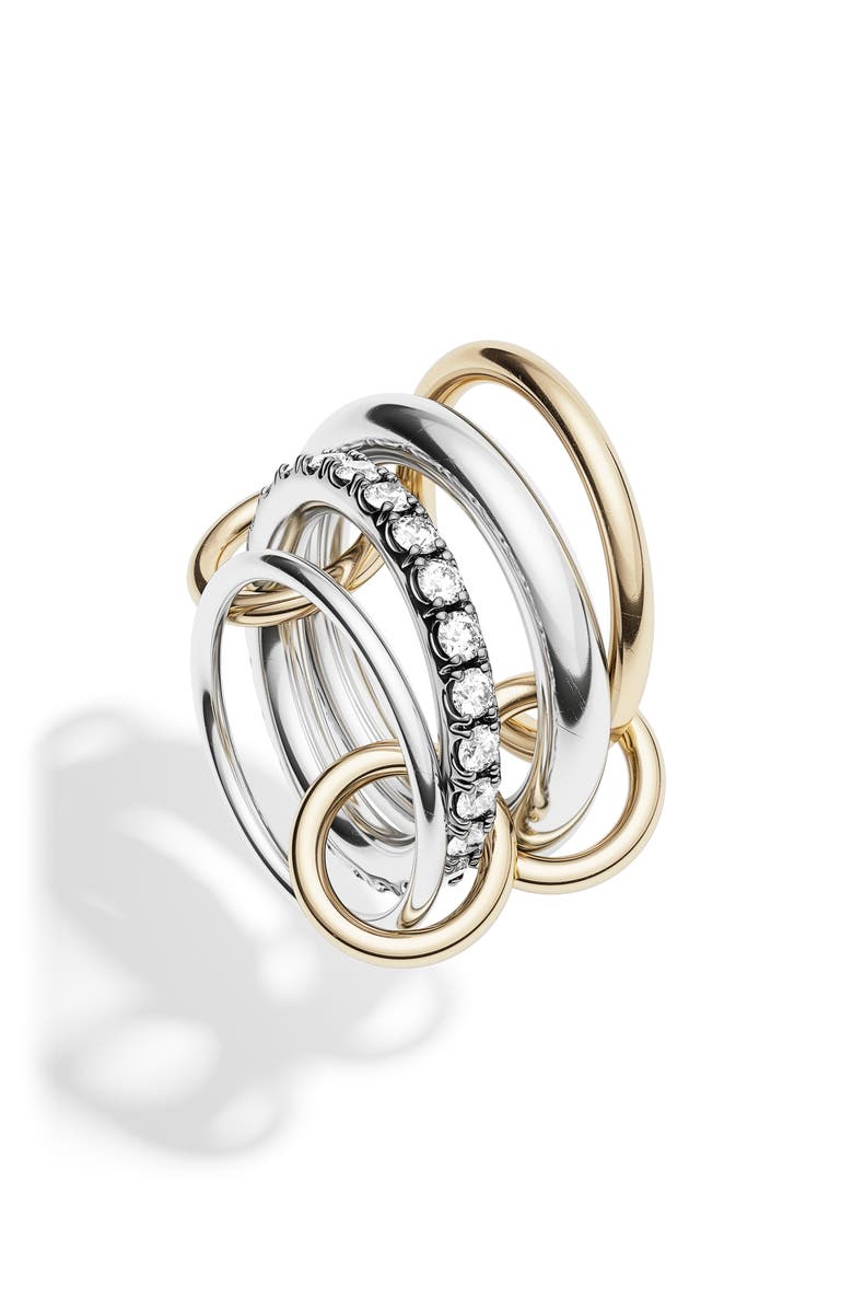 Spinelli Kilcollin Janssen Diamond Linked Rings, Alternate, color, 