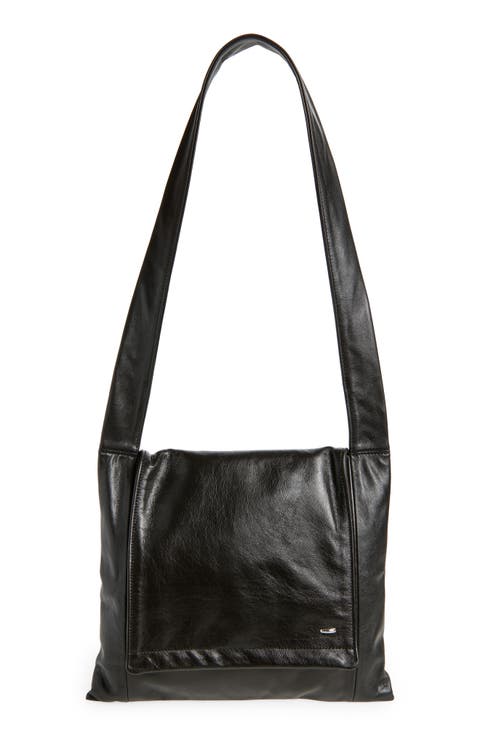 Slim Leather Shoulder Bag