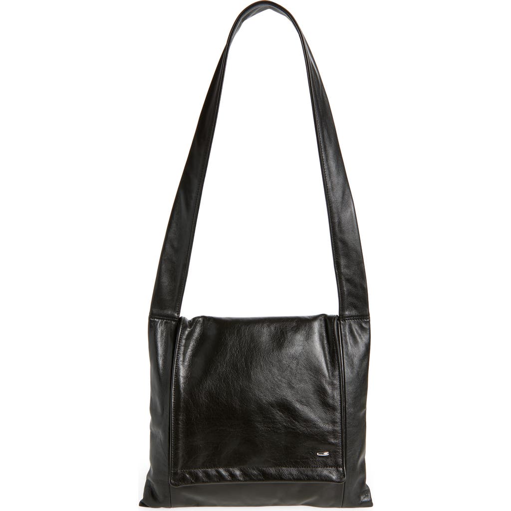 Our Legacy Slim Leather Shoulder Bag In Black