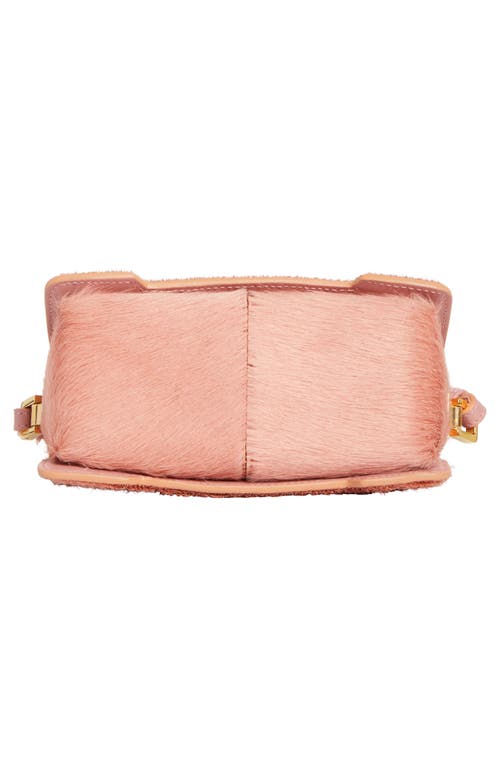 Marni Mini Trunkaroo Genuine Calf Hair Shoulder Bag In Pink