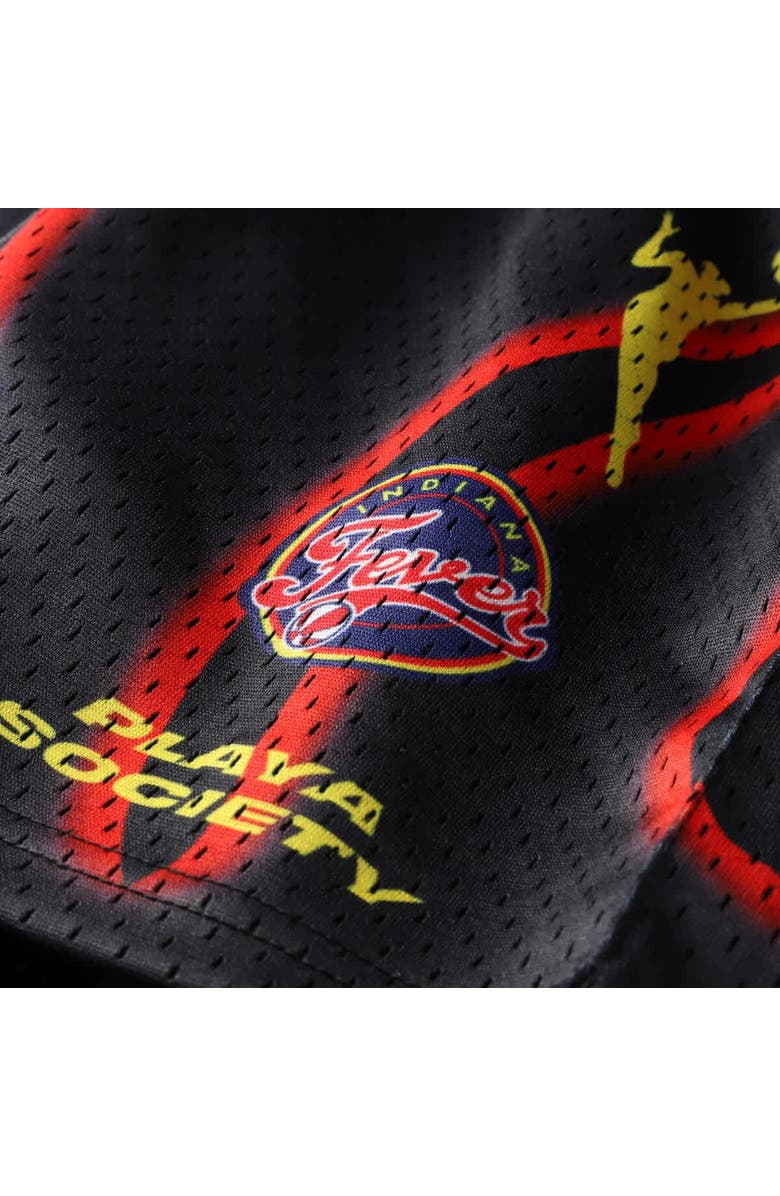 Playa Society Unisex Playa Society  Black Indiana Fever Athletic Shorts, Alternate, color, 