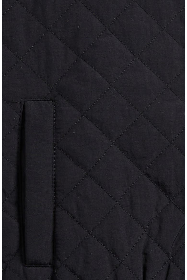 Kids' Quilted Jacket, Alternate, color, BLACK