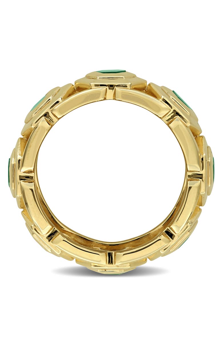 Julianna B. Malachite Hexagonal Eternity Ring, Alternate, color, 