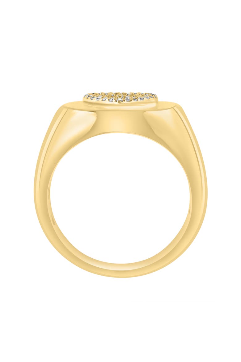 Diamond Heart Signet Ring, Alternate, color, GOLD