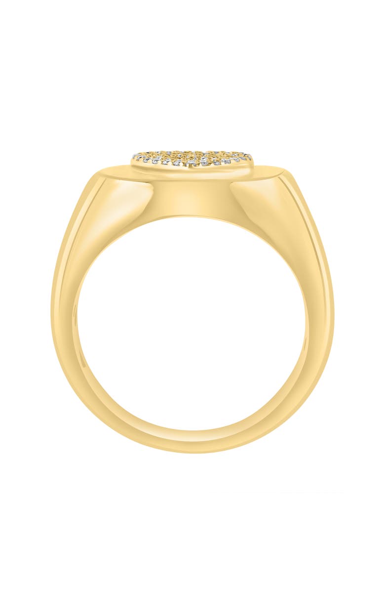 EFFY Diamond Heart Signet Ring, Alternate, color, 