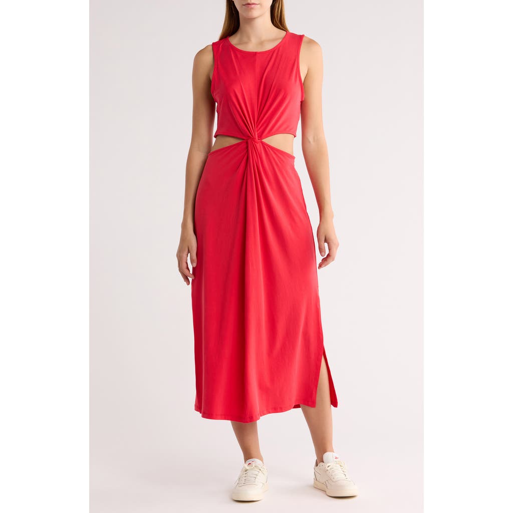 Beyond Yoga Around the World Front Twist Midi Dress in Candy Apple Red  product