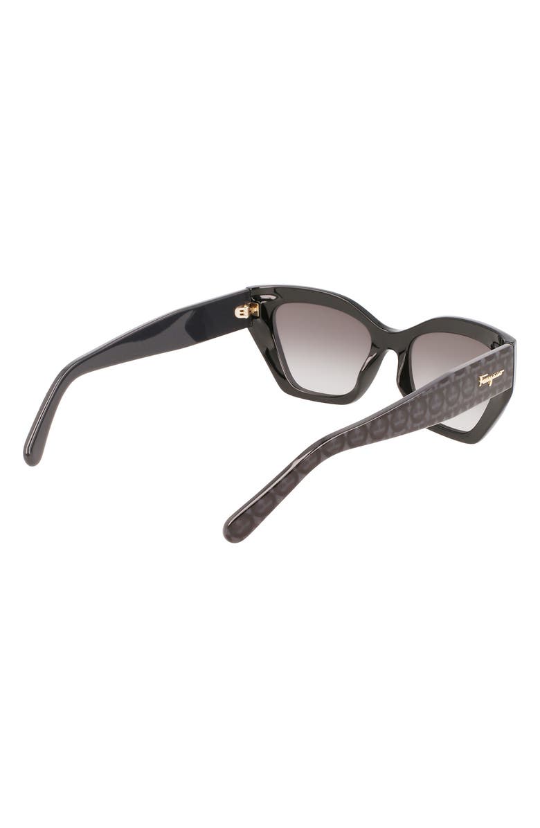 FERRAGAMO Gancini 54mm Rectangular Sunglasses, Alternate, color, 