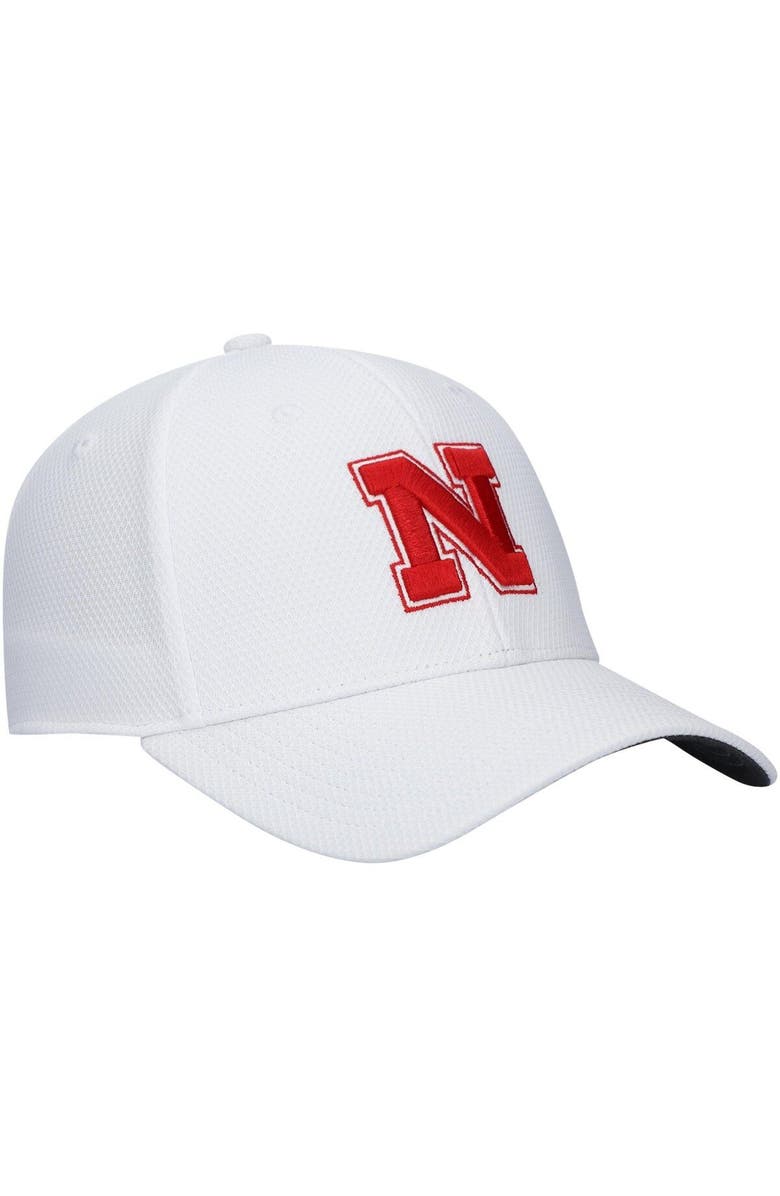 adidas Men's adidas White Nebraska Huskers 2021 Sideline Coaches AEROREADY Flex Hat, Alternate, color,