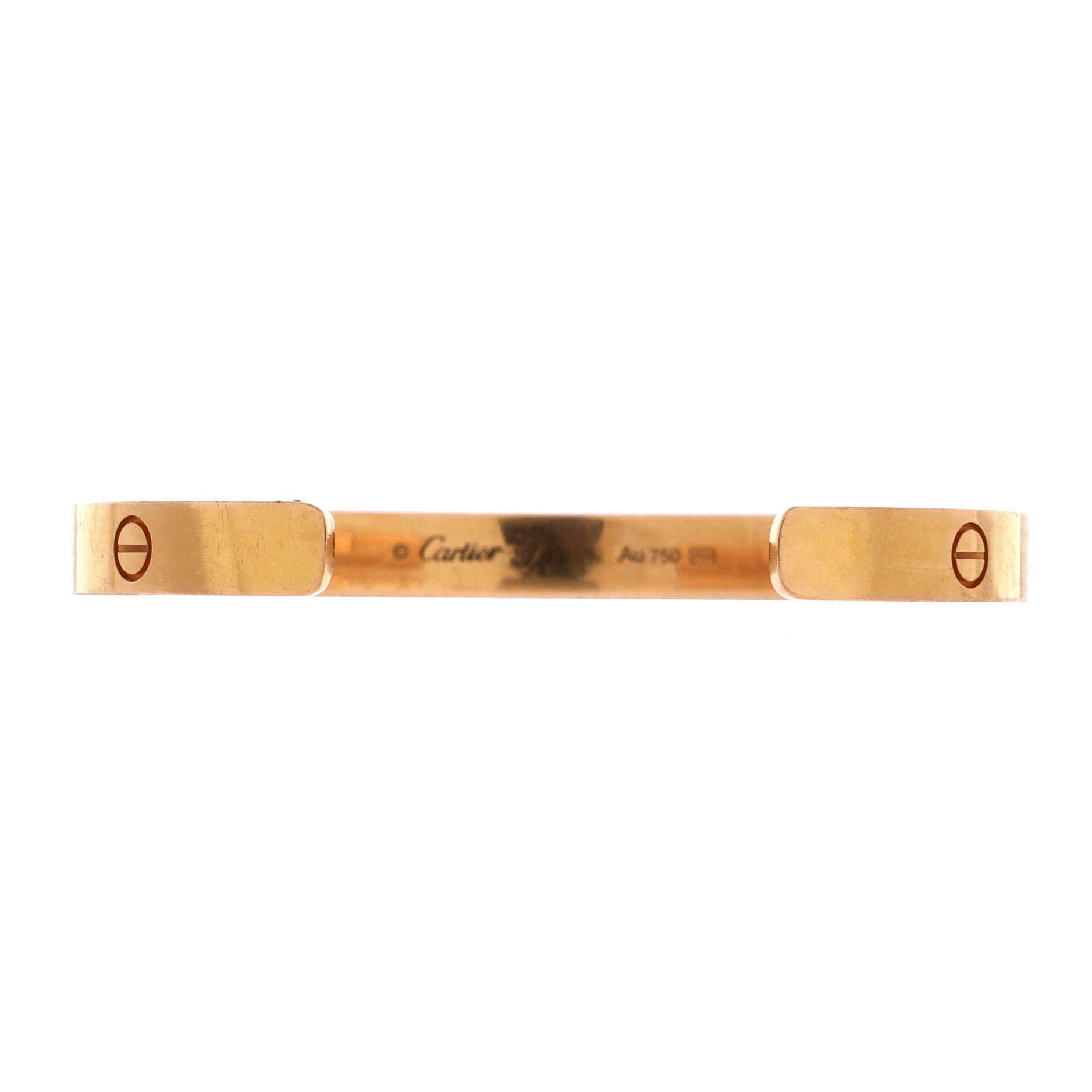 Love Cuff Bracelet 18K Rose Gold, Alternate, color, Metallic Gold