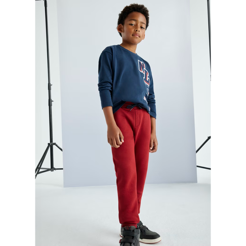 Mayoral Drawstring Track Trousers In Burgundy