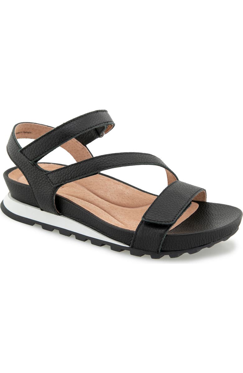 Jambu Liza Casual Wedge Sandal, Main, color, Black