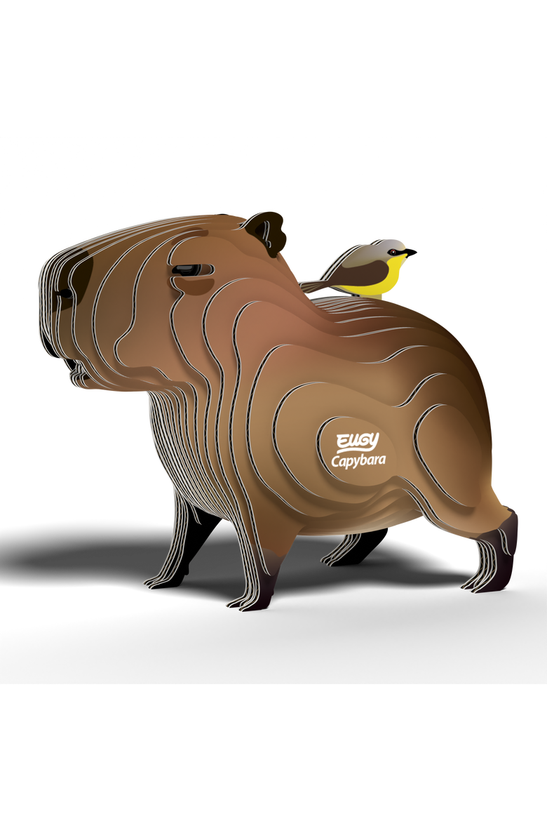 Capybara 3D Puzzle, Alternate, color, No Color