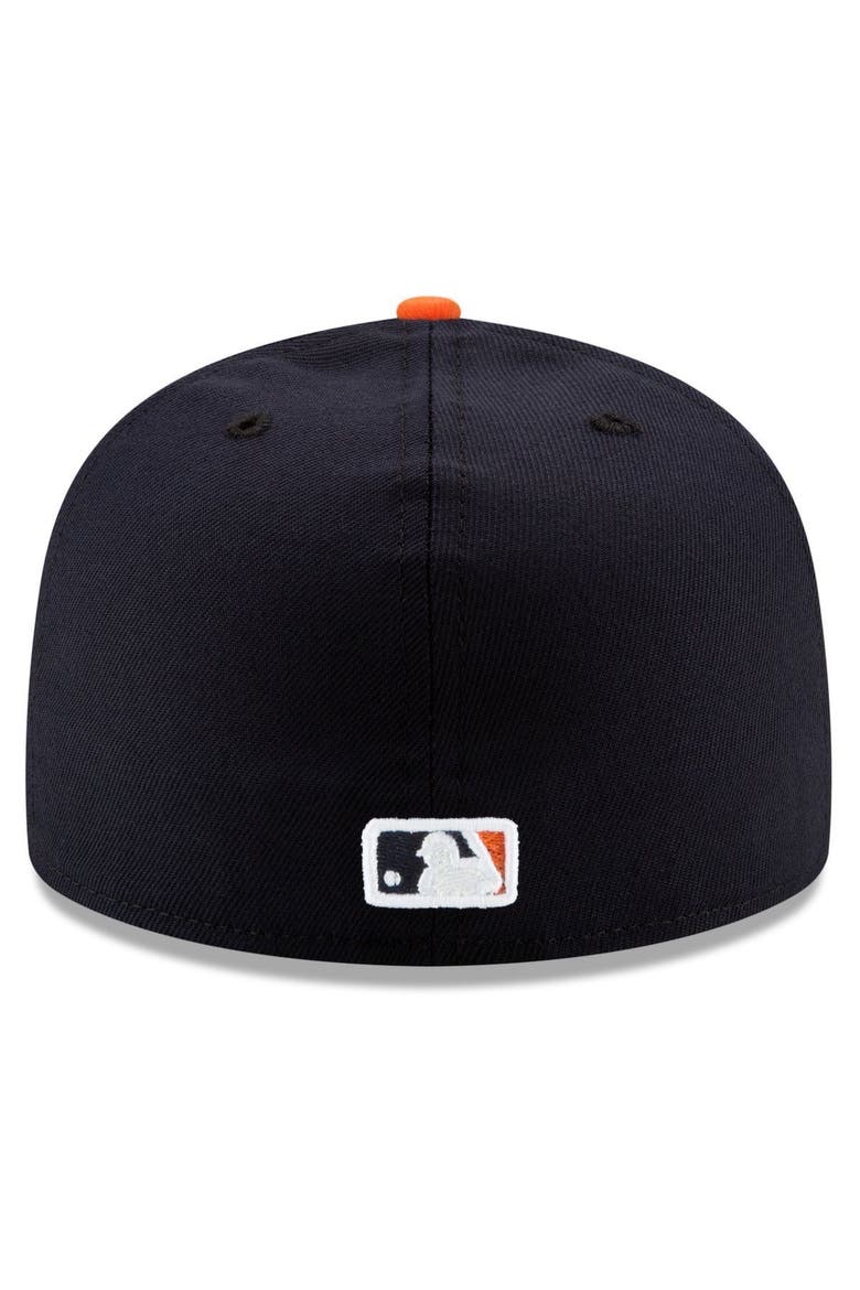 Men's New Era Navy Detroit Tigers Road Authentic Collection On-Field Logo 59FIFTY Fitted Hat, Alternate, color, NAVY