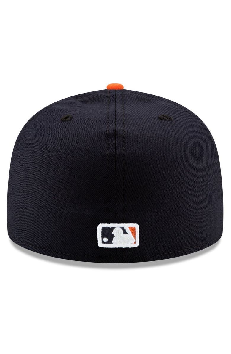 New Era Men's New Era Navy Detroit Tigers Road Authentic Collection On-Field Logo 59FIFTY Fitted Hat, Alternate, color, 