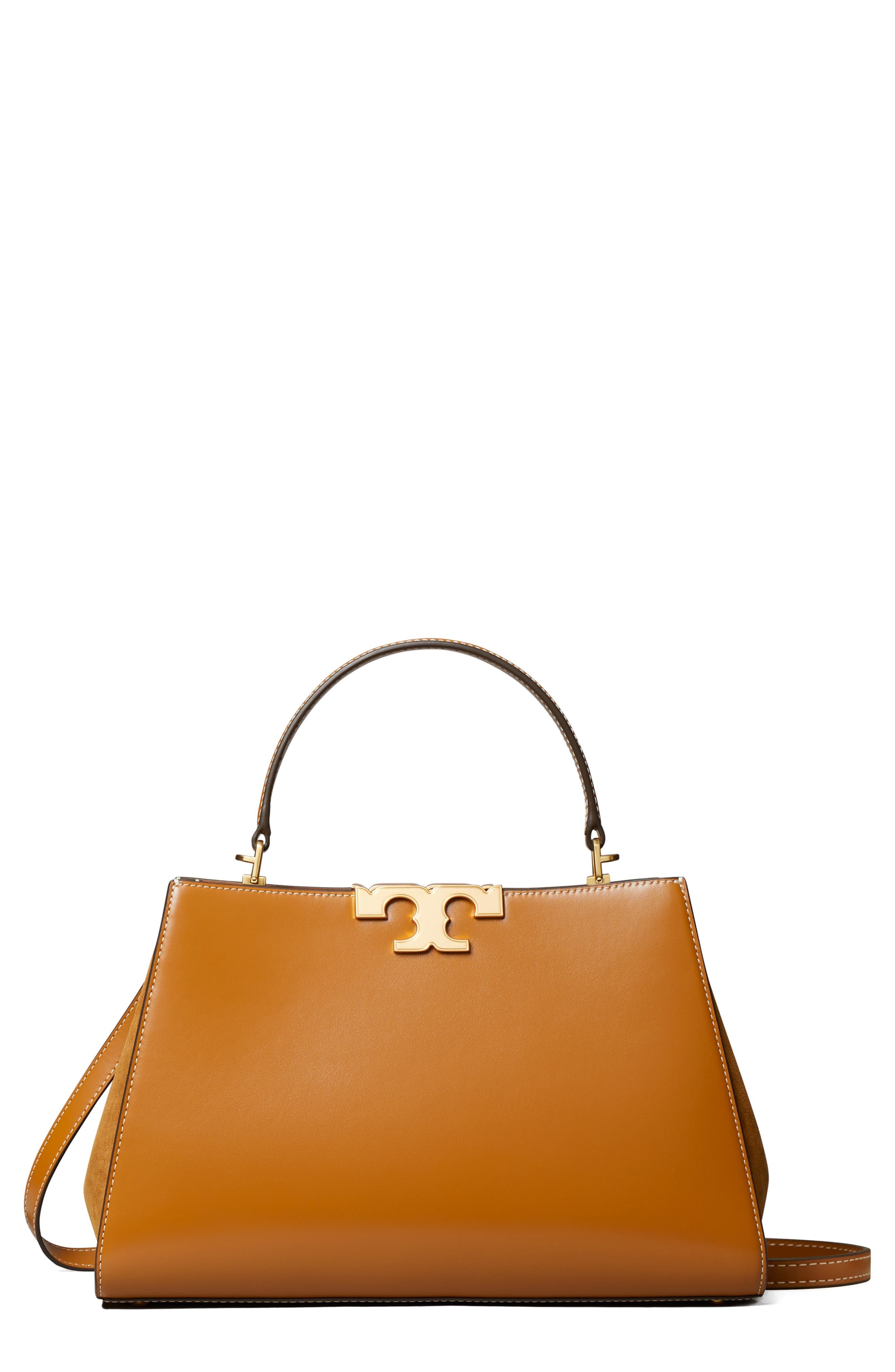 Eleanor Leather Satchel, Main, color, WHISKEY