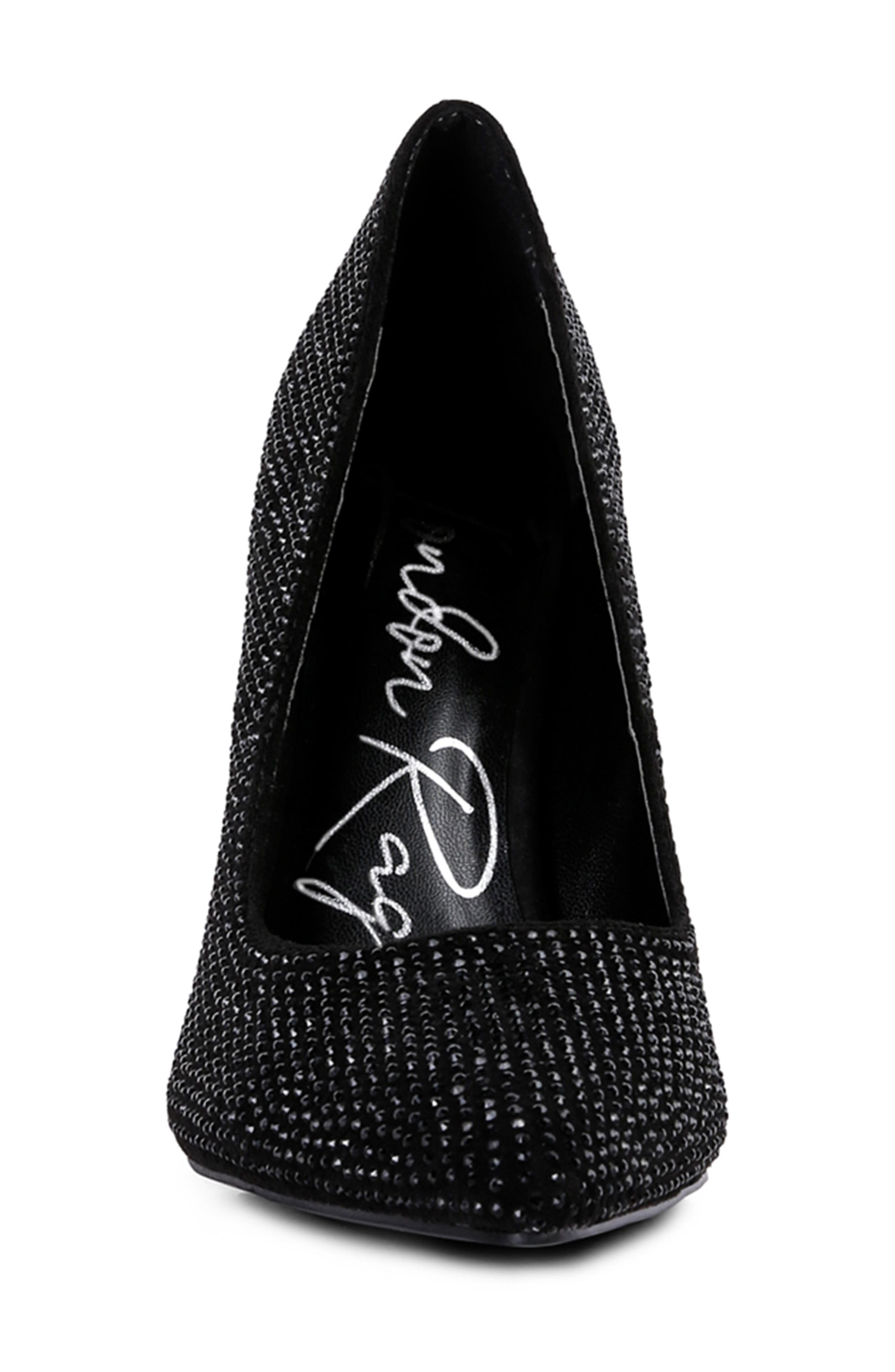 LONDON RAG Alter Ego Rhinestone Pump, Alternate, color, Black