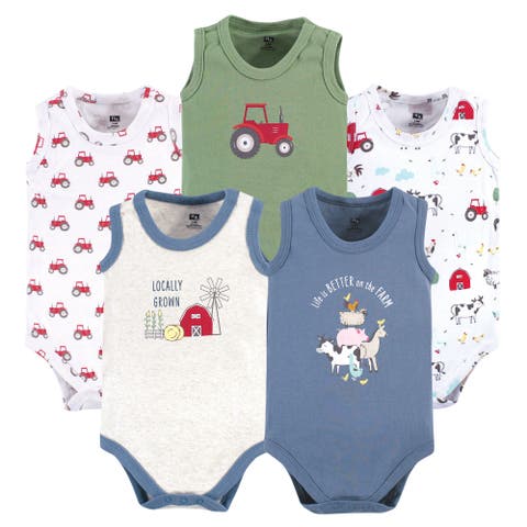 Soft Cotton Sleeveless Bodysuits
