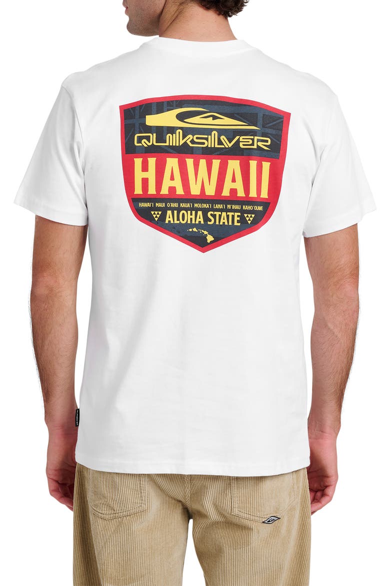 HI Shield Cotton Graphic T-Shirt, Alternate, color, WHITE