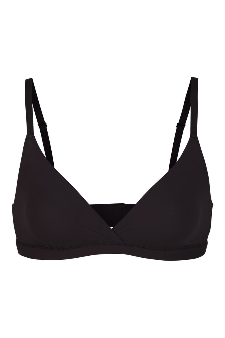 Fits Everybody Crossover Bralette, Alternate, color, ONYX