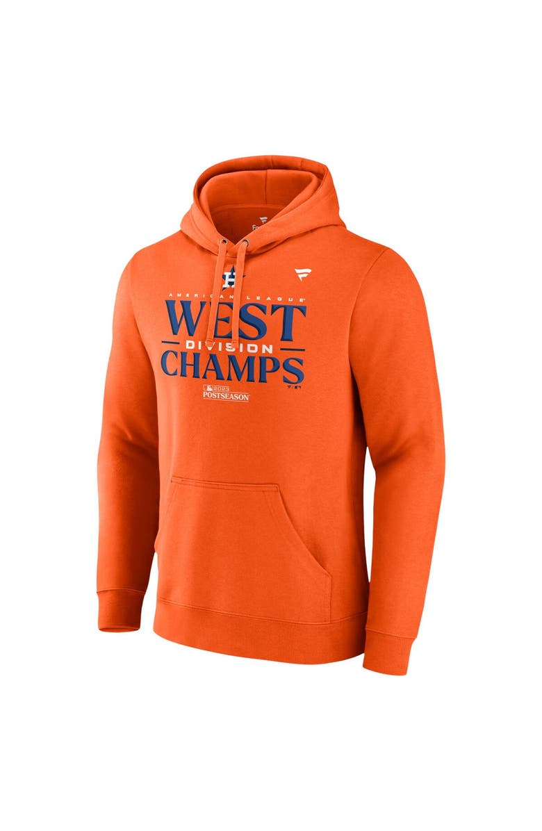 FANATICS Men's Fanatics Branded  Orange Houston Astros 2023 AL West Division Champions Locker Room Pullover Hoodie, Alternate, color, 