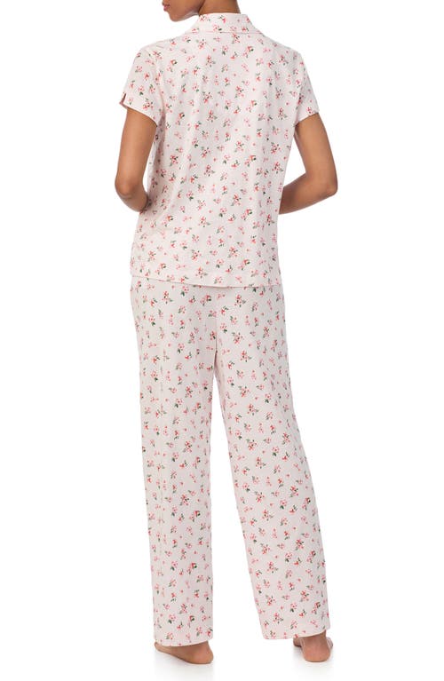 Ralph Lauren Lauren Cotton Blend Floral Pajamas In Pink