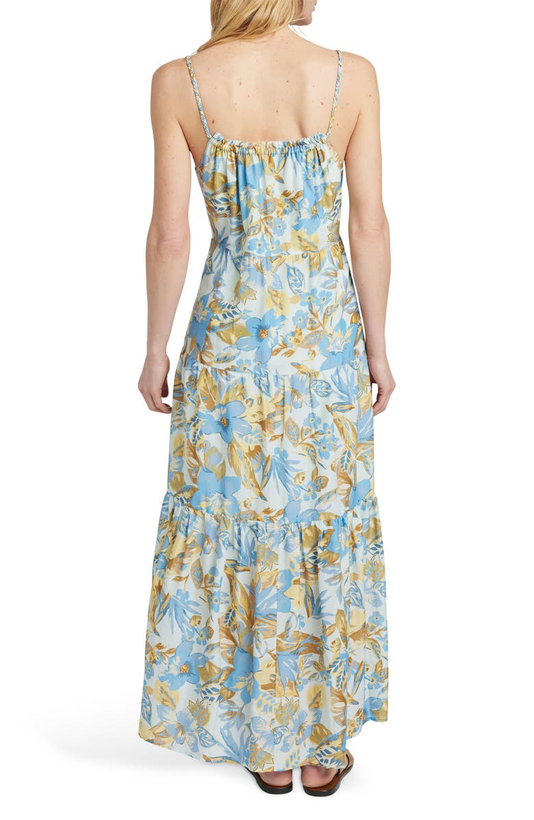 Faherty Sun Chaser Tiered Maxi Sundress, Alternate, color, Paradise Blossom