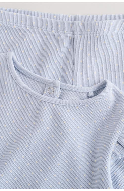 Next Kids' Frill Hem T-shirt & Leggings Set In Blue