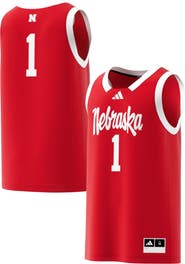adidas Men's adidas #1 Scarlet Nebraska Huskers Replica Swingman Jersey