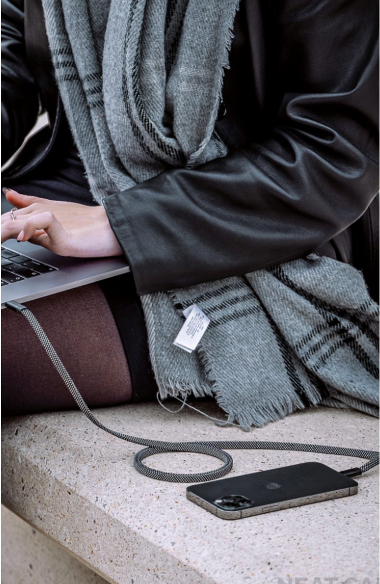Function101 NEAT CABLE - Magnetically Organizing Charge Cable - 1.5M, Alternate, color, Silver