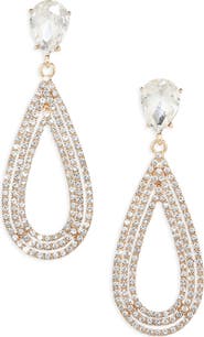 NORDSTROM RACK Pavé Teardrop Earrings