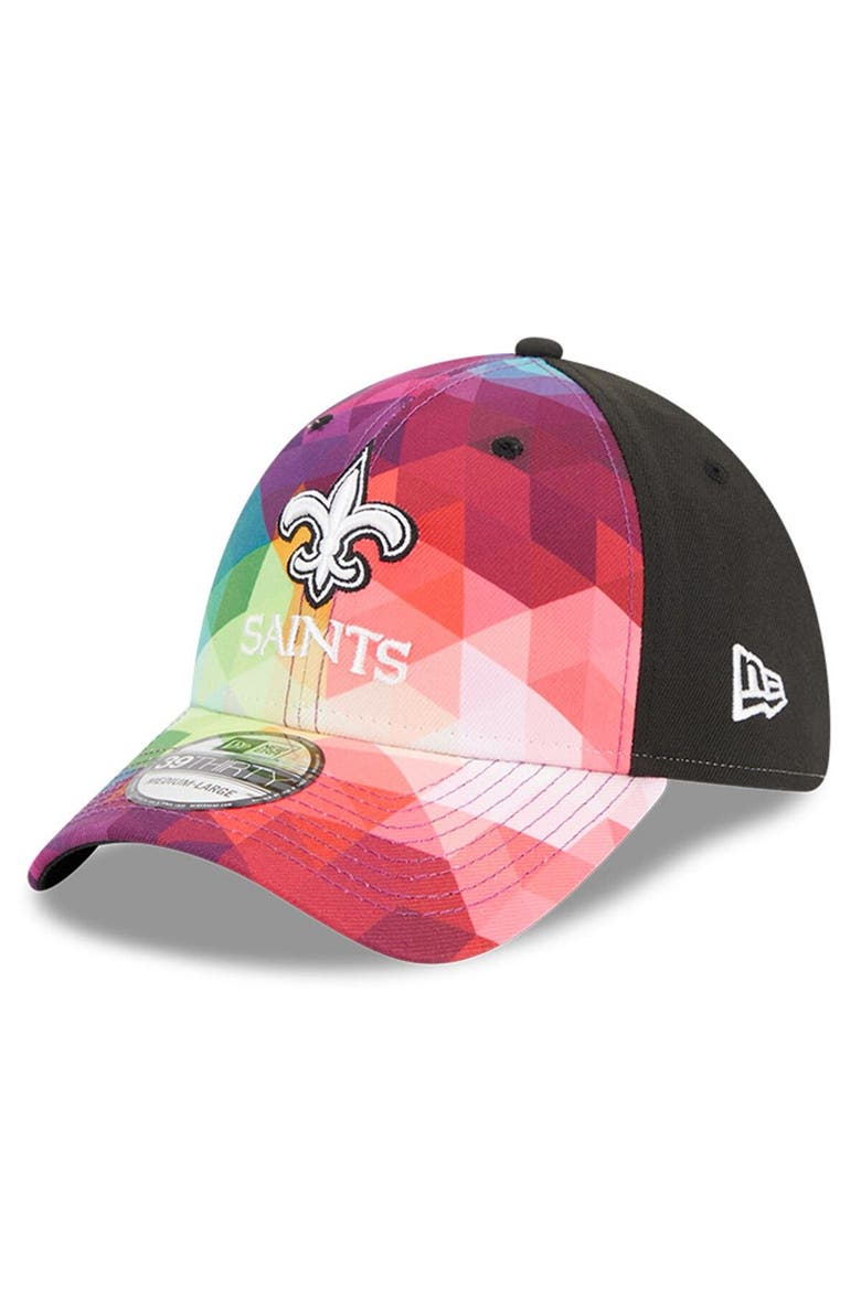 Men's New Era  Pink New Orleans Saints 2023 NFL Crucial Catch 39THIRTY Flex Hat, Main, color, Pink