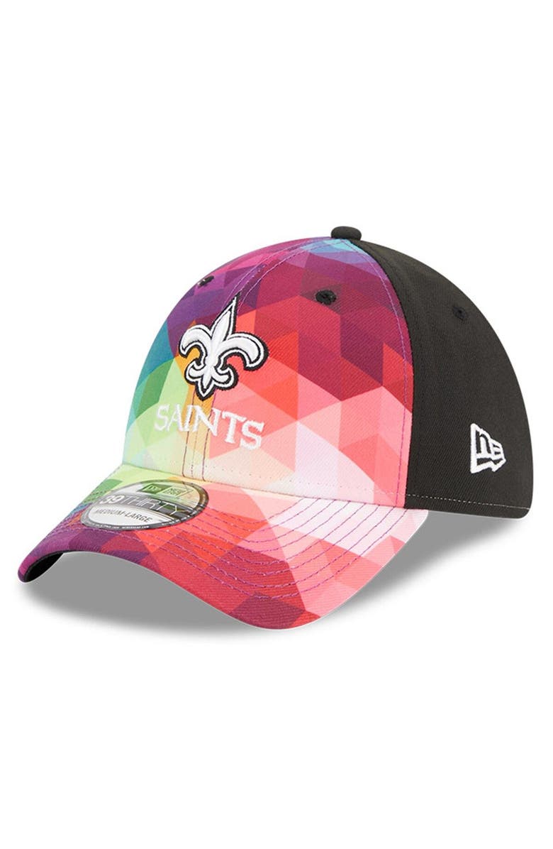 New Era Men's New Era Pink New Orleans Saints 2023 NFL Crucial Catch 39THIRTY Flex Hat, Main, color, Pink