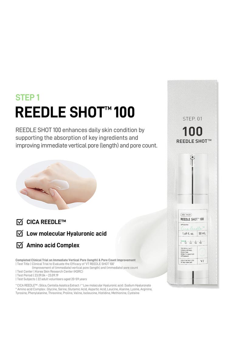 VT COSMETICS Reedle Shot 100 2-Step Mask, Alternate, color, Silver