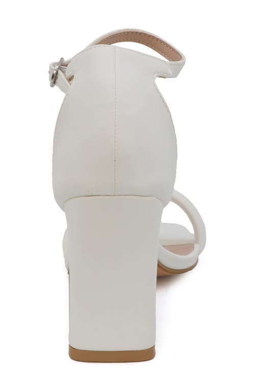 Yoki Selina Ankle Strap Sandal In White