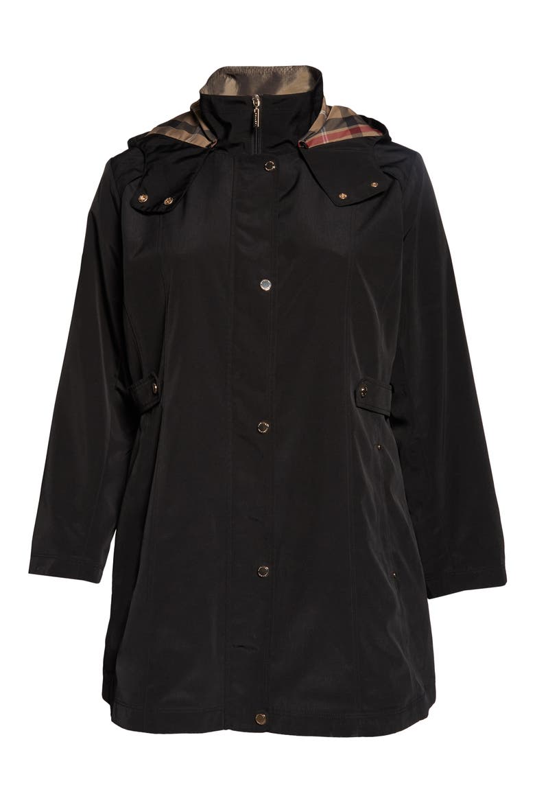 Water Resistant Rain Jacket, Alternate, color, BLACK