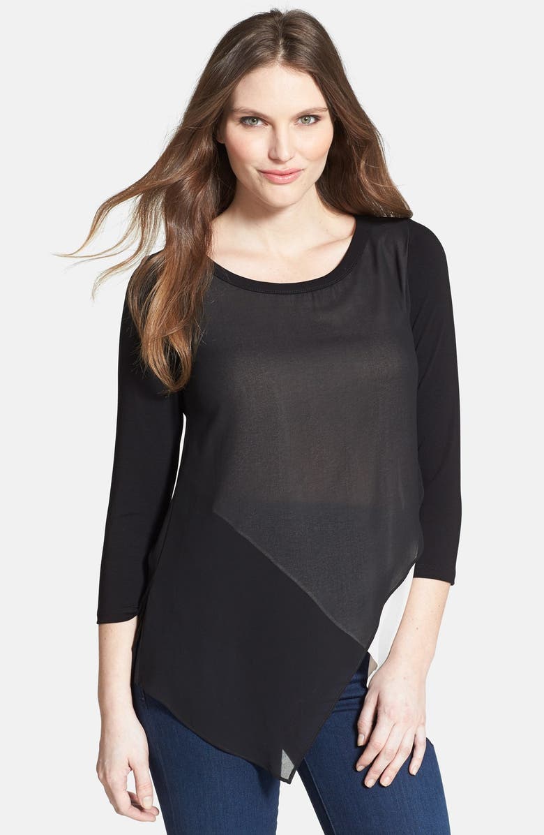 Olian Asymmetrical Maternity Tee, Main, color, 