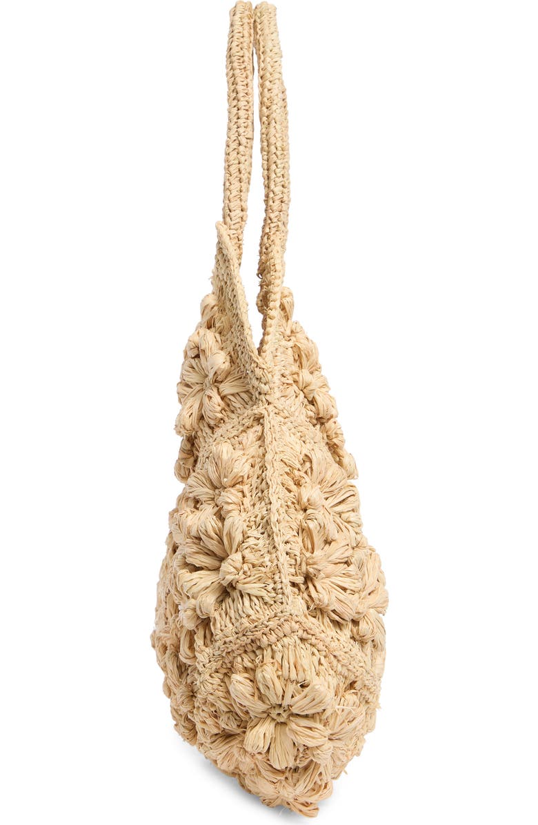URBAN EXPRESSIONS HANDBAGS Straw Hobo Bag, Alternate, color, Natural