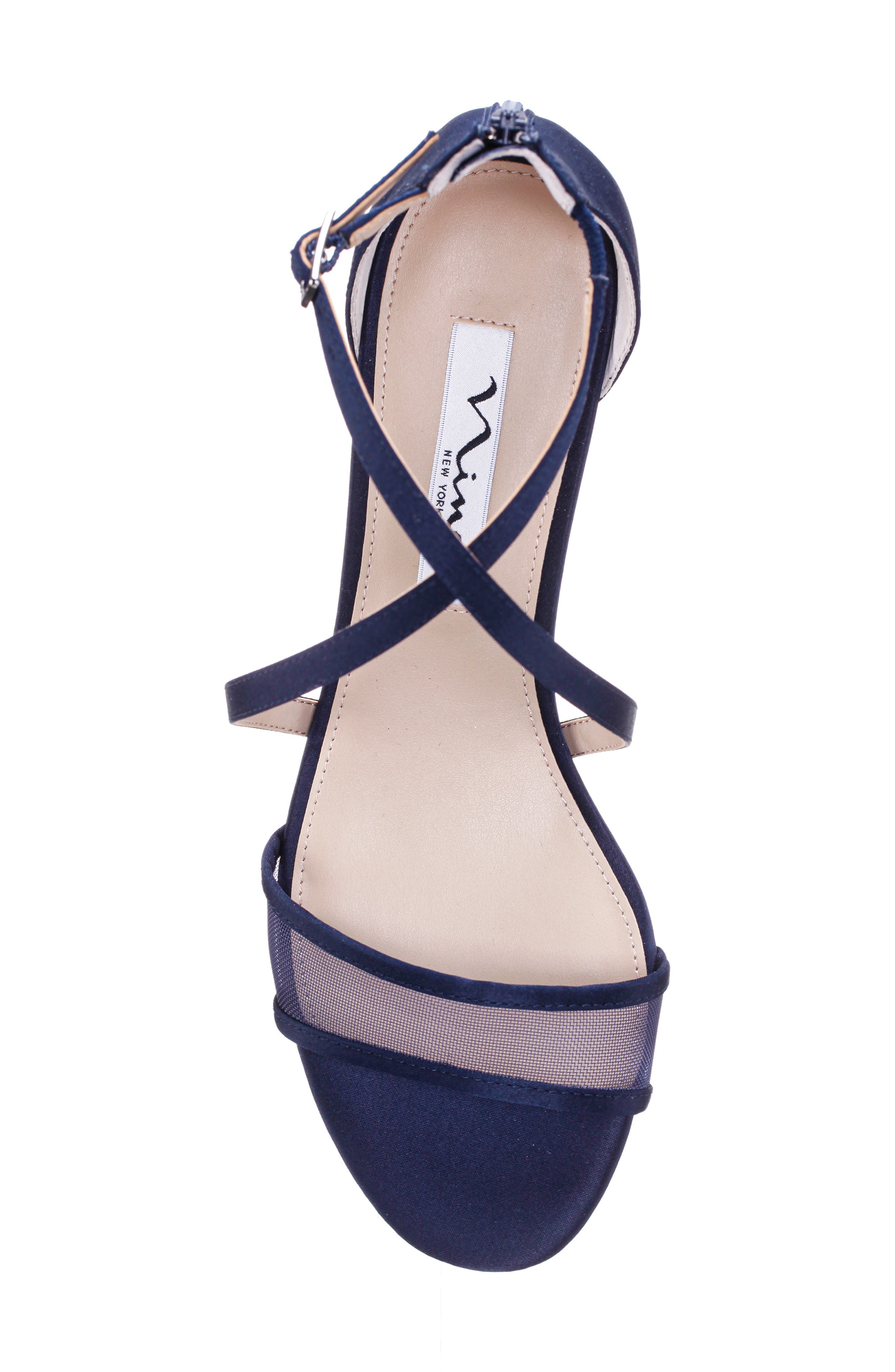Nina Ginette Sandal, Alternate, color, New Navy