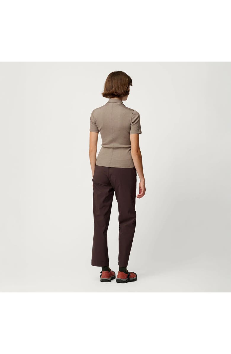 Hikerkind Ribbed Merino Polo - Women
s, Alternate, color, Morel