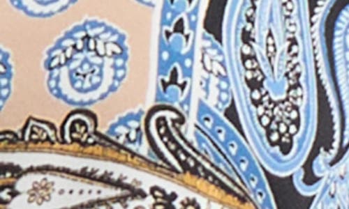 Jones New York Mixed Paisley Button-up Shirt In Blue