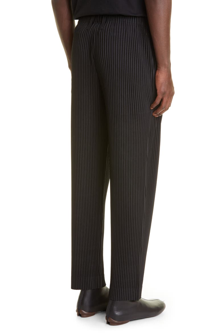 Pleated Pants, Alternate, color, BLACK