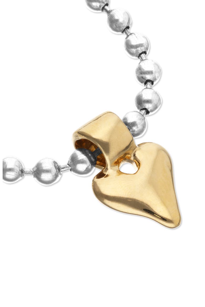 Ball Bracelet Plated in Sterling Silver and 18K Gold, Alternate, color, Silver and Gold