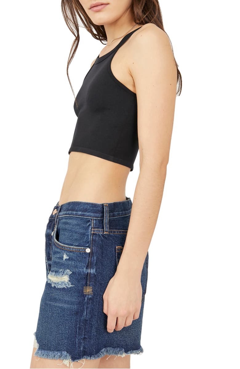 Free People Bella Seamless Rib Crop Tank, Alternate, color,
