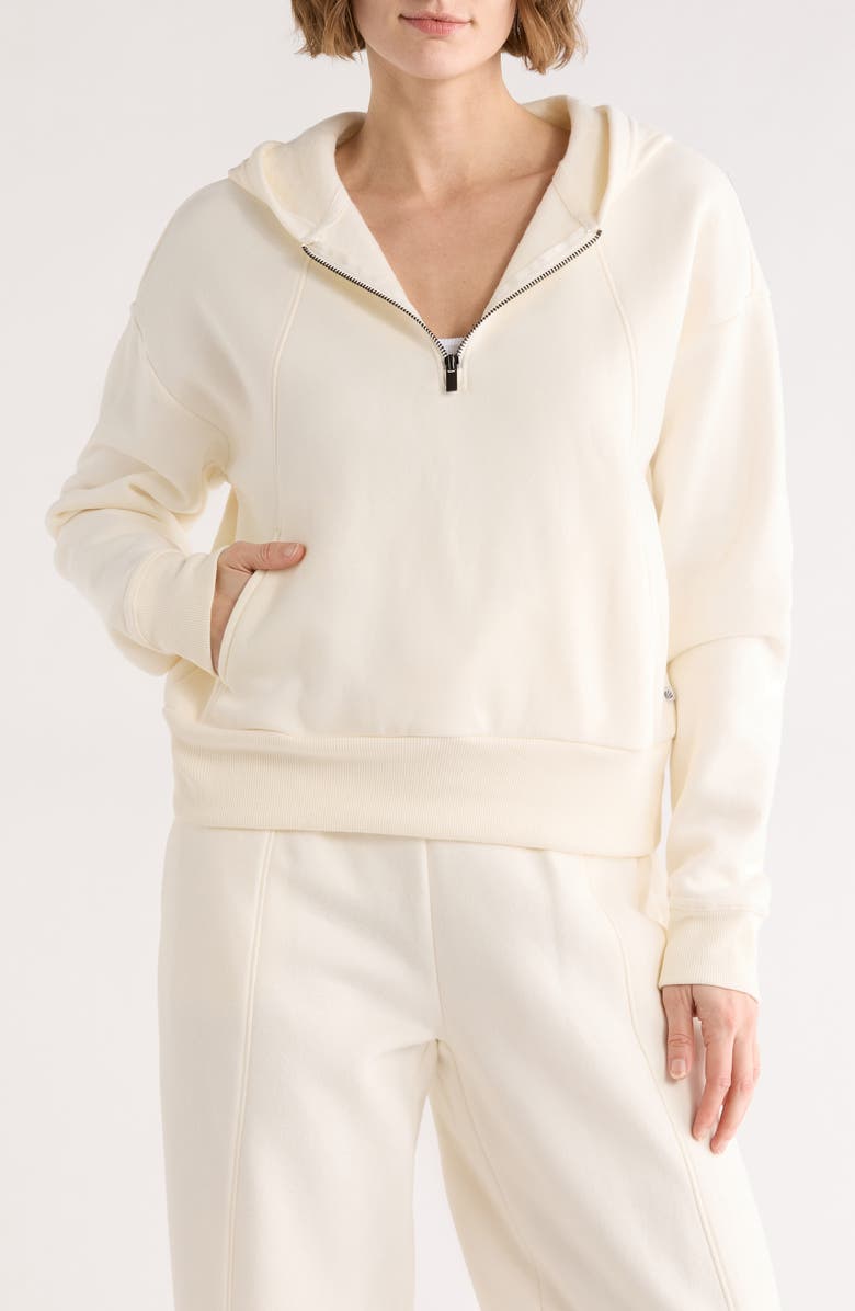 MARIKA Calliope Quarter Zip Hoodie, Main, color, Egret