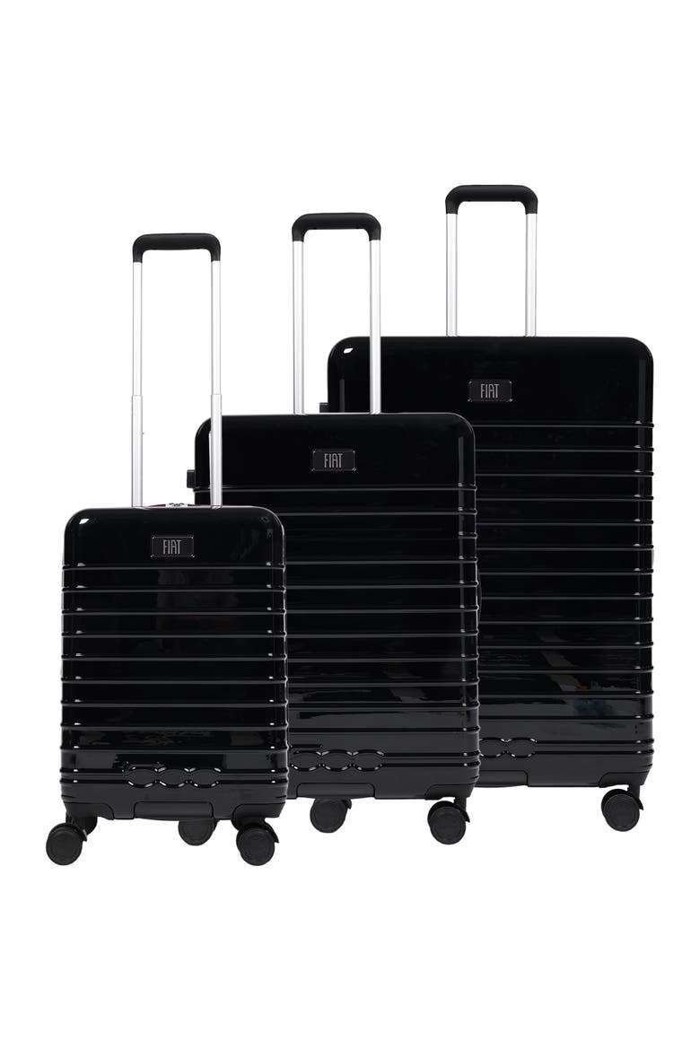 3-Piece Expandable Hardside Spinner Luggage Set 22", 26.5", 31.5", Alternate, color, BLACK