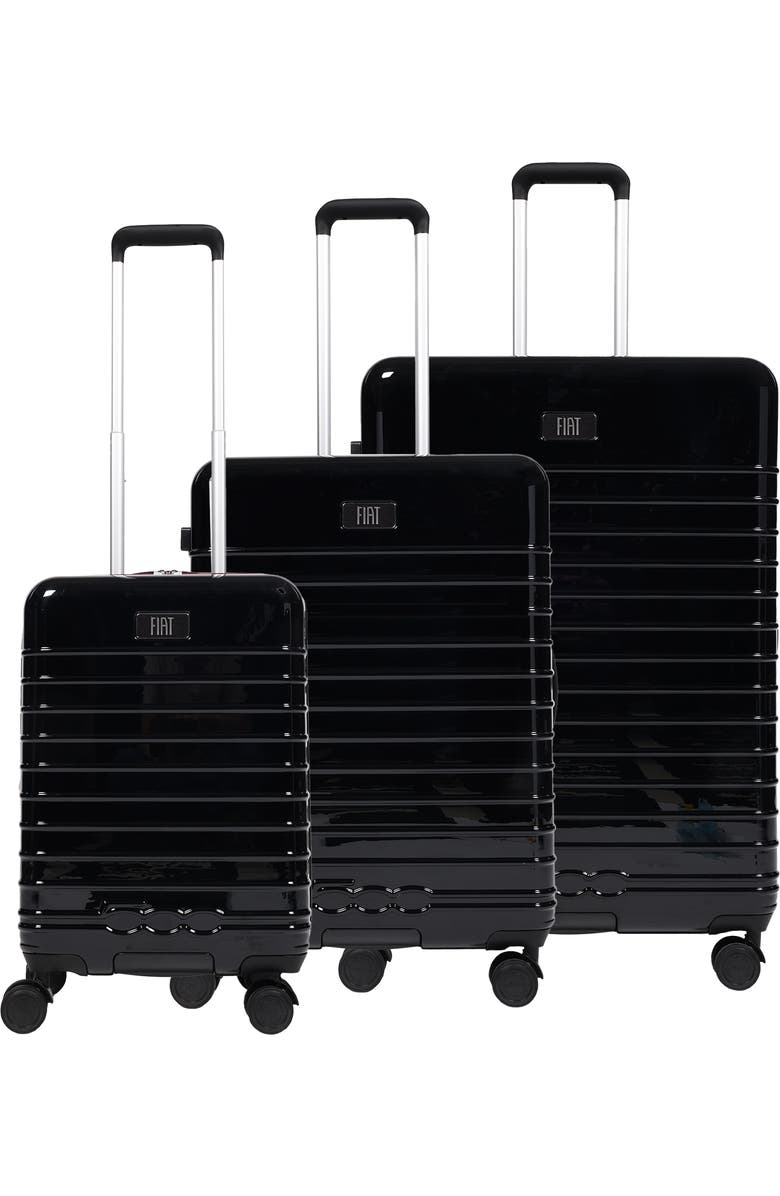 FUL / FIAT 3-Piece Expandable Hardside Spinner Luggage Set 22", 26.5", 31.5", Alternate, color, Black