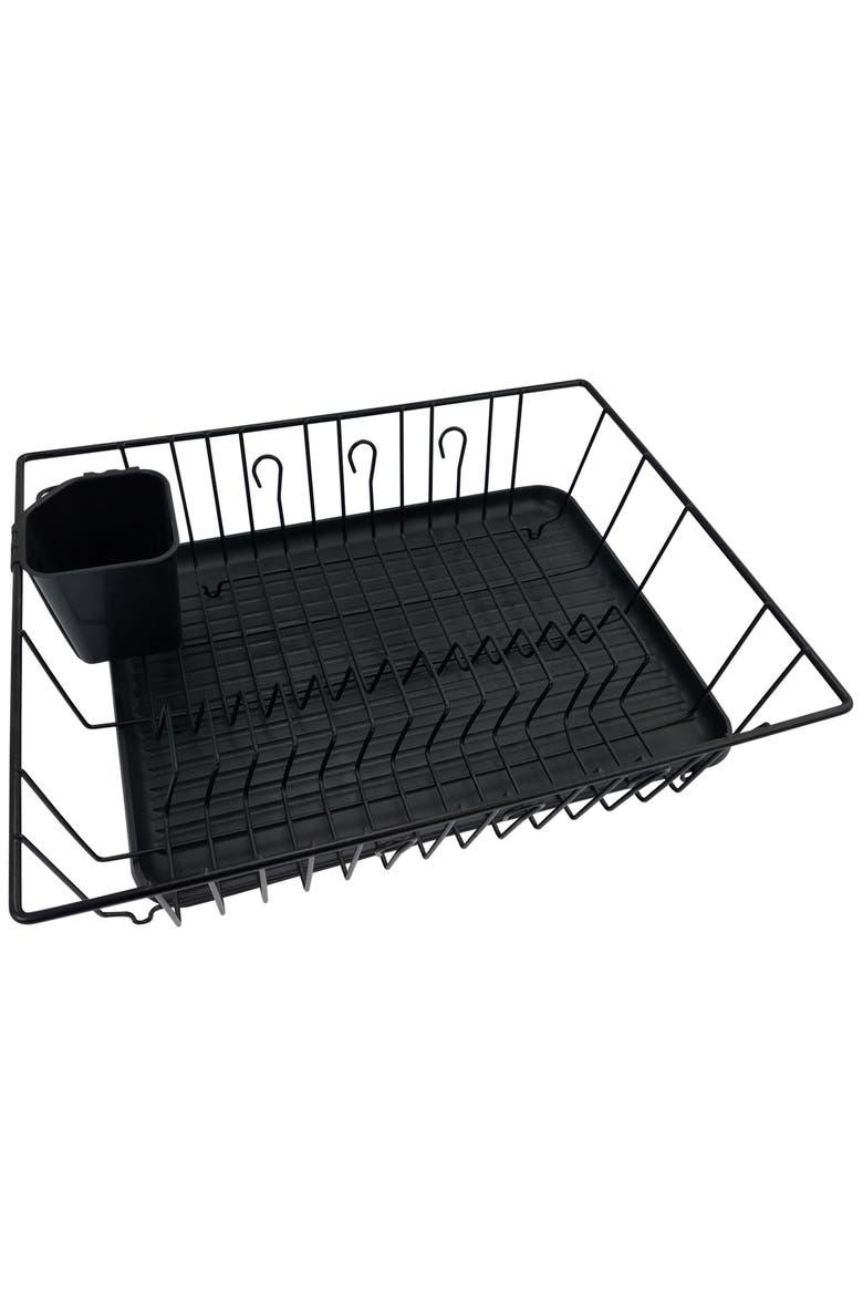 17.5 Inch Dish Rack, Alternate, color, Black