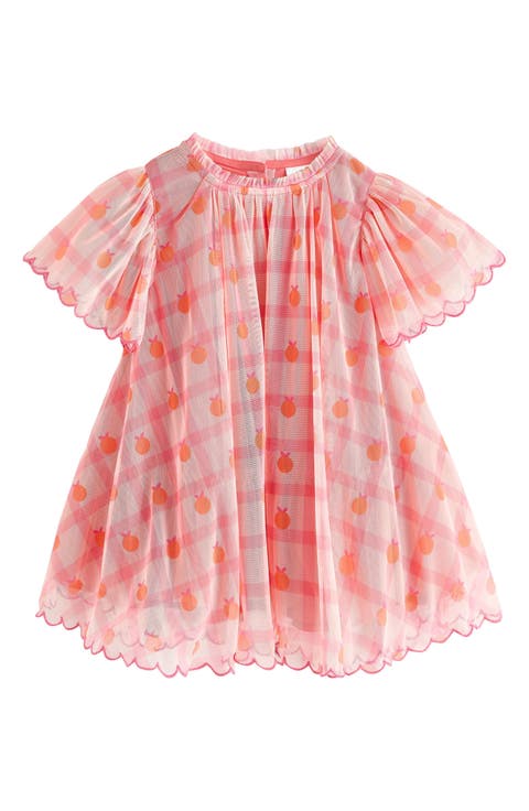 Kids' Check Mesh Party Dress (Baby, Toddler & Little Kid)