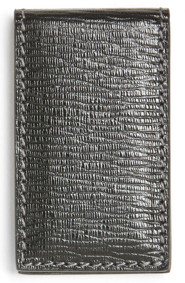 FERRAGAMO Salvatore Ferragamo Stamped Calf Magnetic Money Clip, Alternate, color,